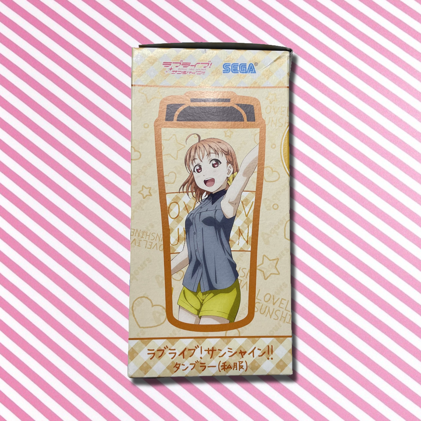 Love Live! Sunshine!! Sega Collaboration Cafe Chika Takami Plastic Tumbler