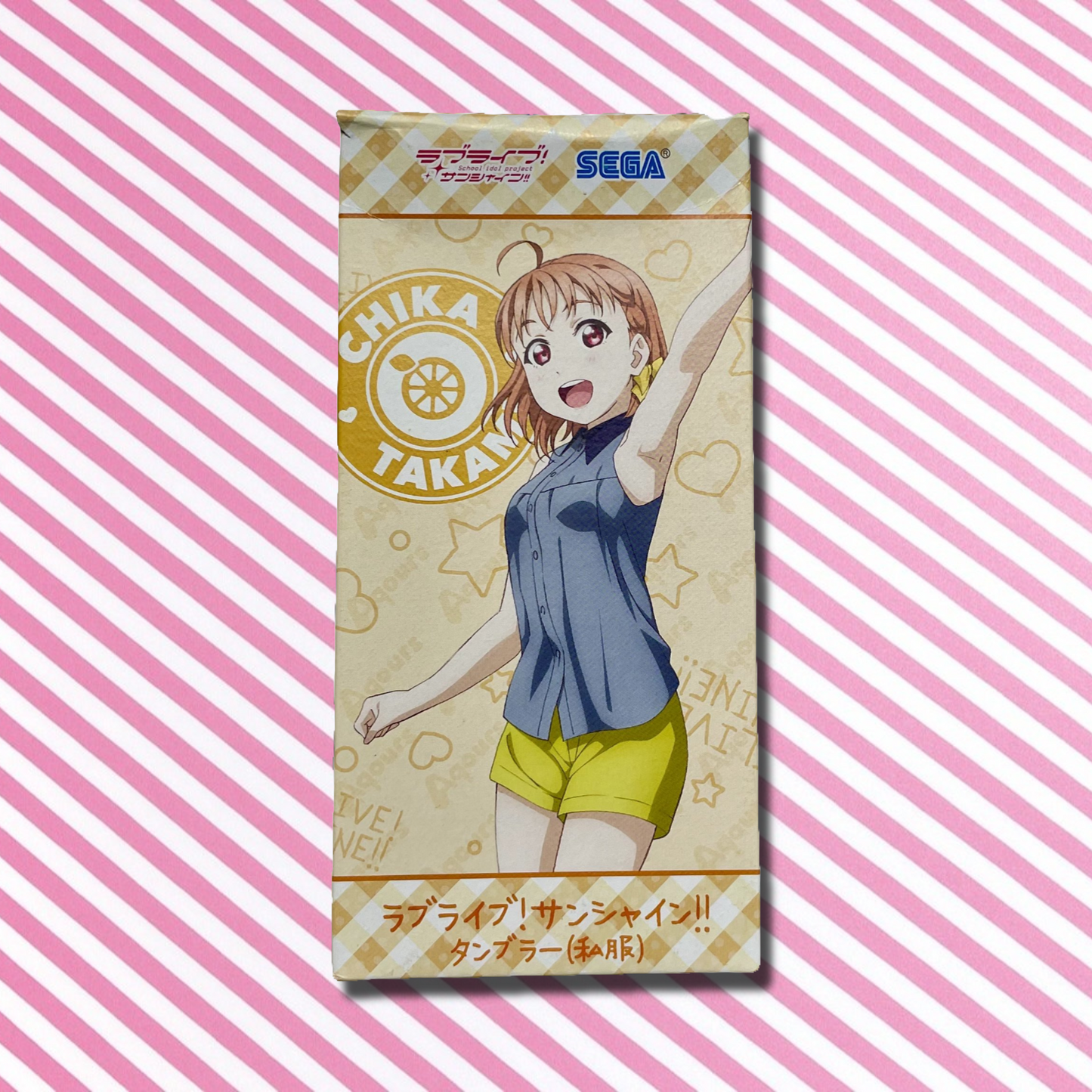 Love Live! Sunshine!! Sega Collaboration Cafe Chika Takami Plastic Tumbler