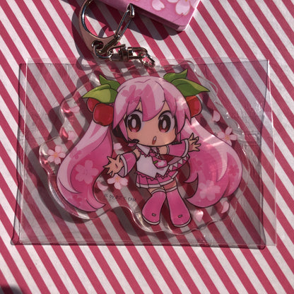 Limited Vocaloid Snow Miku Sakura Hatsune Miku Keychain