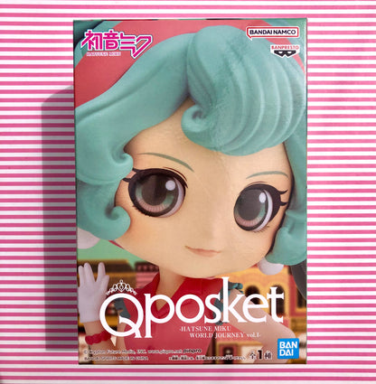 QPosket Figure Banpresto Vocaloid Hatsune Miku World Journey Bandai Namco Q Posket