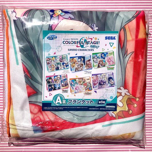 Limited Blanket Sanrio Collaboration Wonderlands x Showtime Project Sekai Colorful Stage! ft. Hatsune Miku