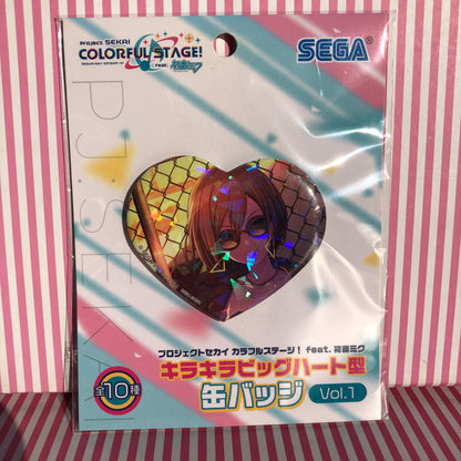 Project Sekai Colorful Stage! feat. Hatsune Miku - Vocaloid Meiko Holo Heart Can Badge