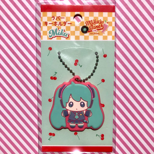 Llavero de Goma Original Vocaloid Hatsune Miku Miku's Diner with mm Friends