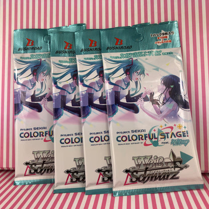 Booster Pack Paquete Expansión Weib Weiss Schwarz Project Sekai Colorful Stage! ft. Hatsune Miku (1 Unit)