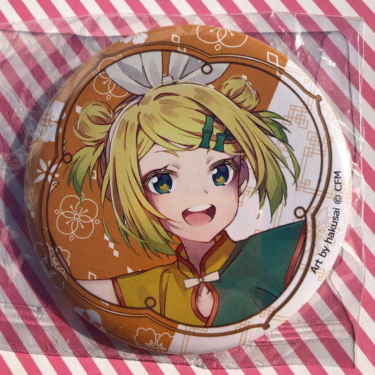 Large Badge Rin Kagamine PiaPro Kuji Can Badge Pin Ver1 Hakusai Hatsune Miku Vocaloid