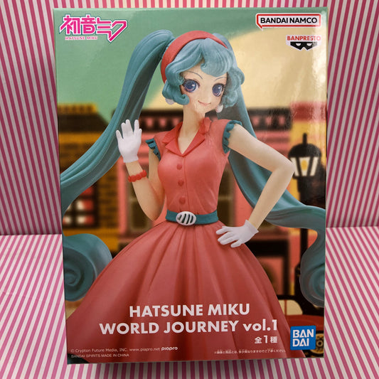 Figura Banpresto Vocaloid Hatsune Miku World Journey Bandai Namco Banpresto Vol.1 18cm