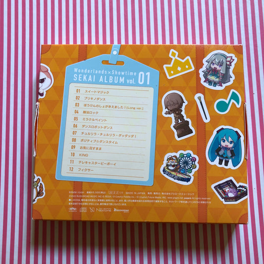 Project Sekai Colorful Stage! ft. Hatsune Miku Wonderlands x Showtime Sekai Album Vol. 1 [First Press Ed.] (CD + Soporte Acrílico + Pegatina)