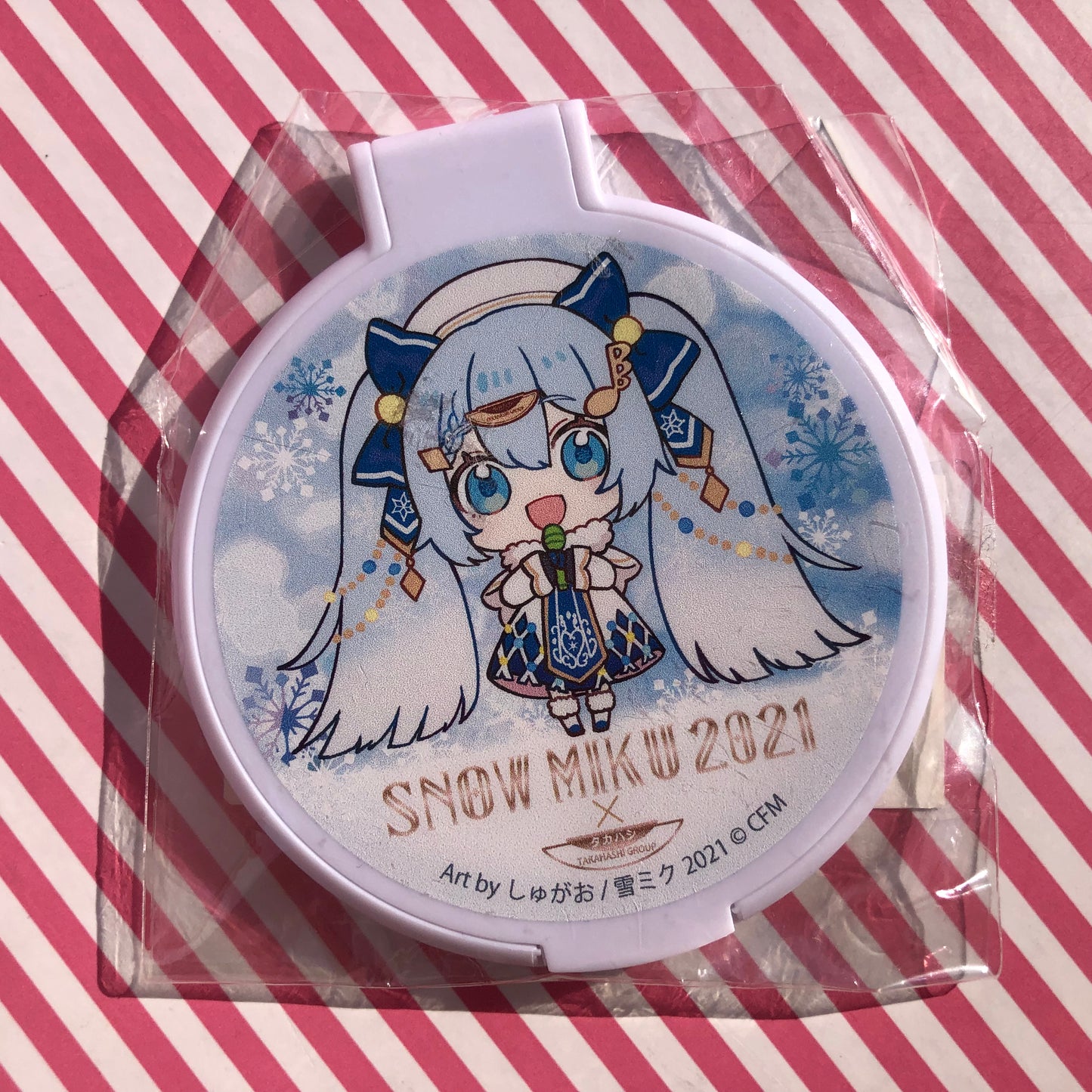 Miroir de poche Vocaloid Snow Miku limité 2021