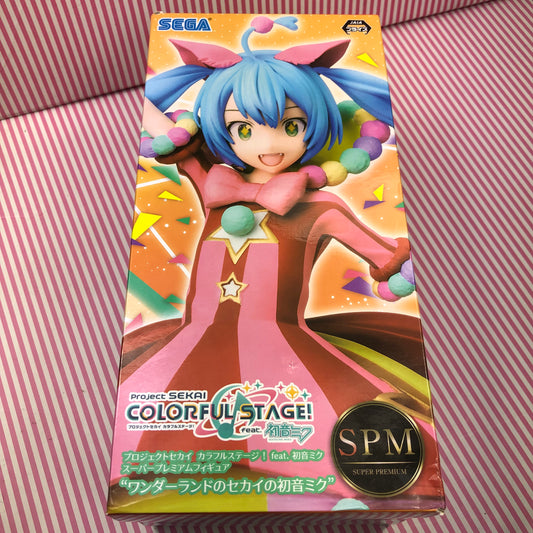 Figurine du projet Sekai : scène colorée ! Avec Hatsune Miku SPM Premium MIKU HATSUNE Sekai Wonderlands x Showtime