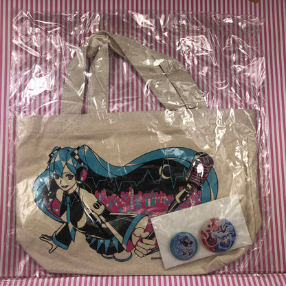 Packs Regalo Vocaloid Hatsune Miku (Tote Bag + Vocaloid Badges)