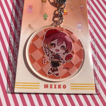 Original Vocaloid Meiko Acrylic Keychain - Hatsune Miku Miku's Diner with mm Friends