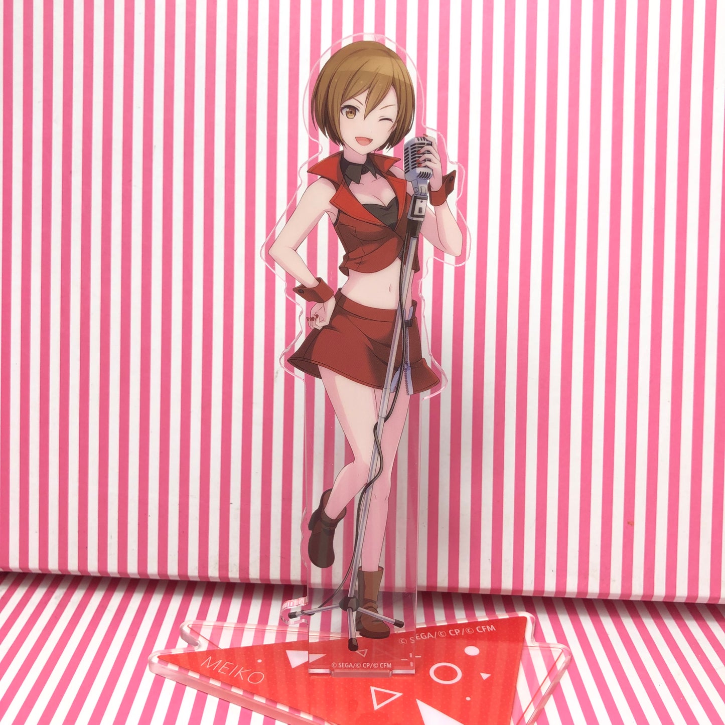 Scène colorée du projet Sekai ! pi. Hatsune Miku Vivid Bad Squad Meiko Acrylique Stand / vol.2 taille 16cm
