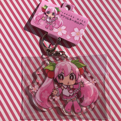 Limited Vocaloid Snow Miku Sakura Hatsune Miku Keychain