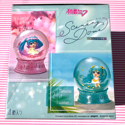 Re-Ment PSL Hatsune Miku Series Scenery Dome - Performance of the Seasonal Story - Complete Set