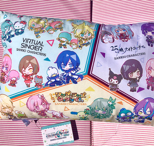 Collaboration limitée SANRIO x Project Sekai Coussin de scène coloré ! pi. Hatsune Miku Vocaloid Nightcord à 25h00 Virtual Singer Wonderlands x Showtime