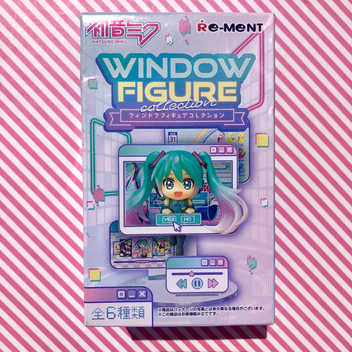 Computer Box Miku Figure Desktop Window Figure Vocaloid Hatsune Miku Mystery Box Gacha ...