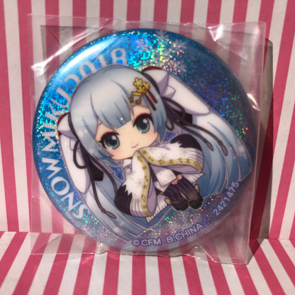 Hatsune Miku Badge - Vocaloid Hatsune Miku Snow Miku 2018