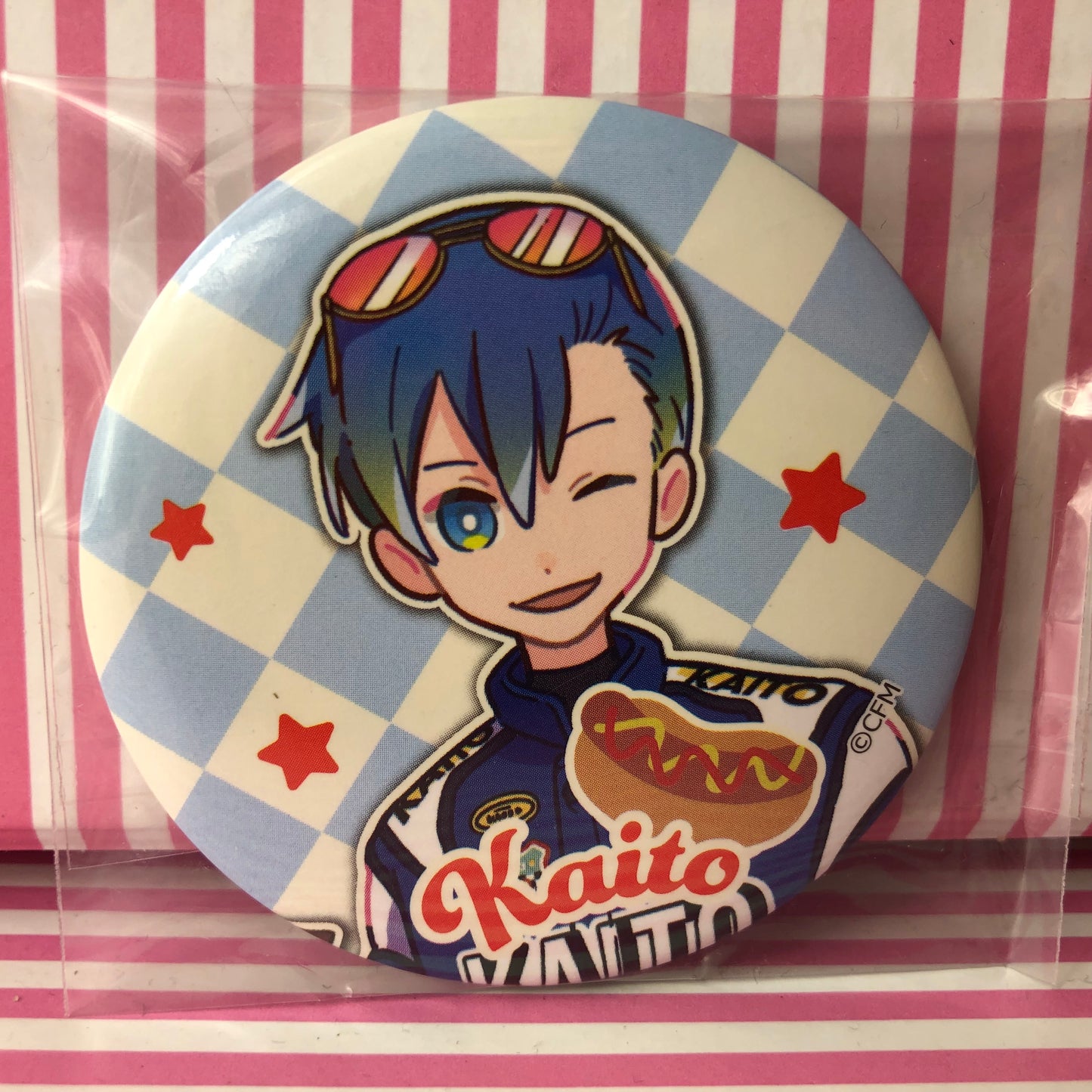 Vocaloid Kaito Badge - Hatsune Miku's Diner