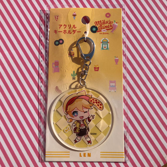 Porte-clés acrylique original Vocaloid Kagamine Rin - Le dîner de Hatsune Miku Miku avec mm Friends