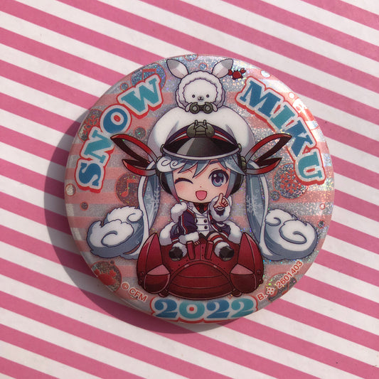 Hatsune Miku Badge - Vocaloid Hatsune Miku Snow Miku 2022 B