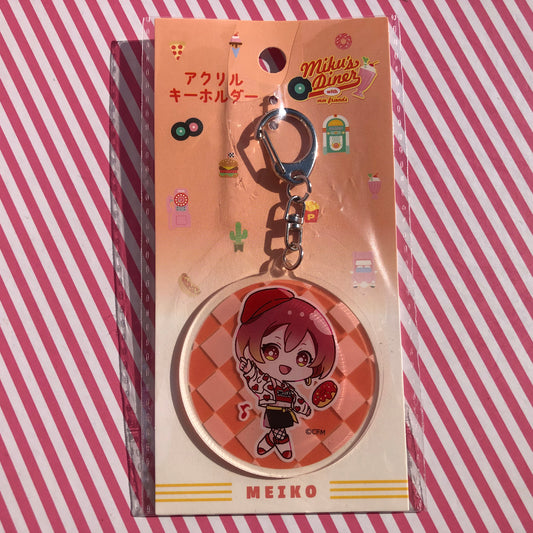 Porte-clés acrylique Vocaloid Meiko original - Le dîner de Hatsune Miku Miku avec mm Friends