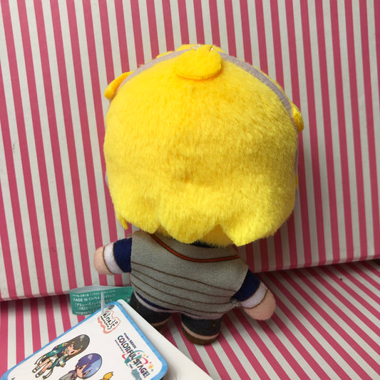 Nui Fuwa Vivid Bad Squad Kagamine Len Project Sekai Colorful Stage Keychain! ft. Hatsune Miku Plush