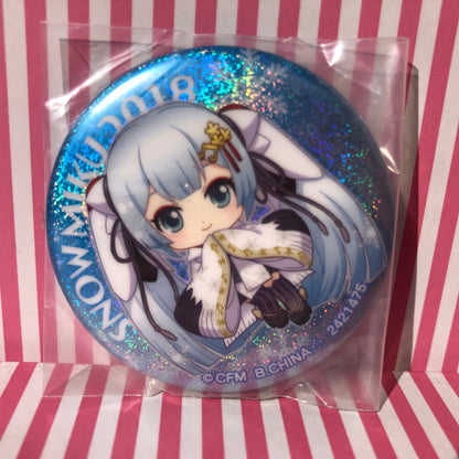 Hatsune Miku Badge - Vocaloid Hatsune Miku Snow Miku 2018