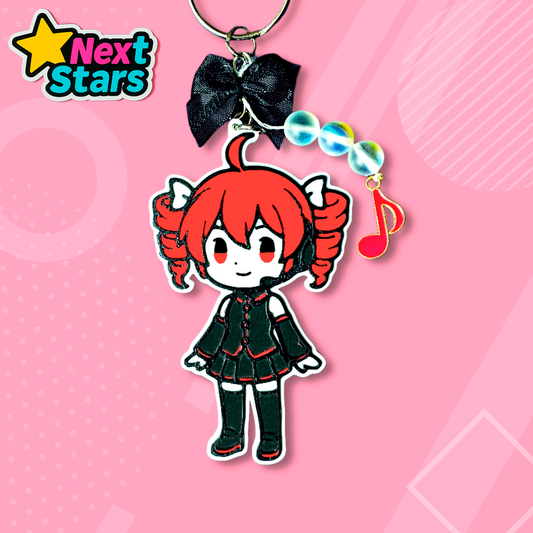 Llavero Amuleto Relieve 3D 'Next Stars' Kasane Teto UTAU Vocaloid Hatsune Miku