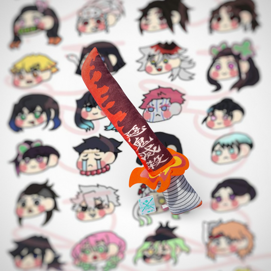 Kyojuro Rengoku Kimetsu No Yaiba Large Sword Plush
