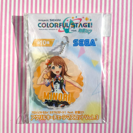 Hanasato Minori Project Sekai Porte-clés acrylique coloré ! pi. Hatsune Miku