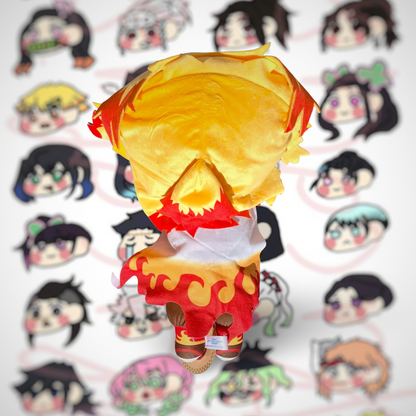Large Nesoberi Plush Kyojuro Rengoku Kimetsu No Yaiba