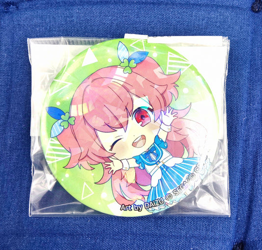 Holographic Badge Chibi Momoi Airi Badge A Project Sekai Colorful Stage! ft. Hatsune Miku