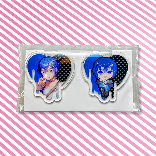 Broches x2 Sakura Kuji Taito Subculture J Award Kaito Vocaloid PiaPro Kuji Can Badge Pin Ver2 Hakusai Hatsune Miku