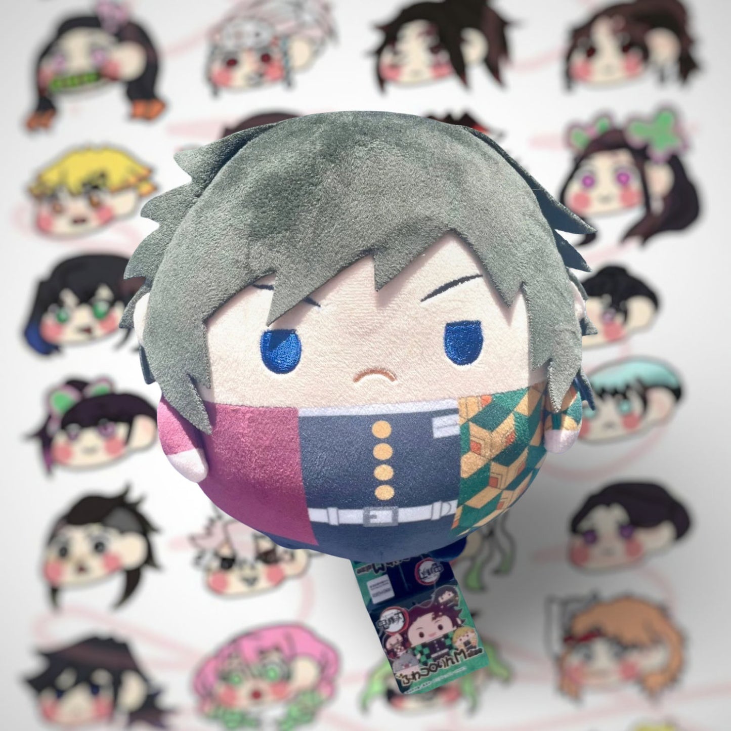 Giyu Tomioka Kimetsu No Yaiba Grand porte-clés rond décoratif