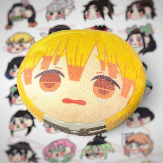 Zenitsu Agatsuma Kimetsu No Yaiba Head Decorative Keychain