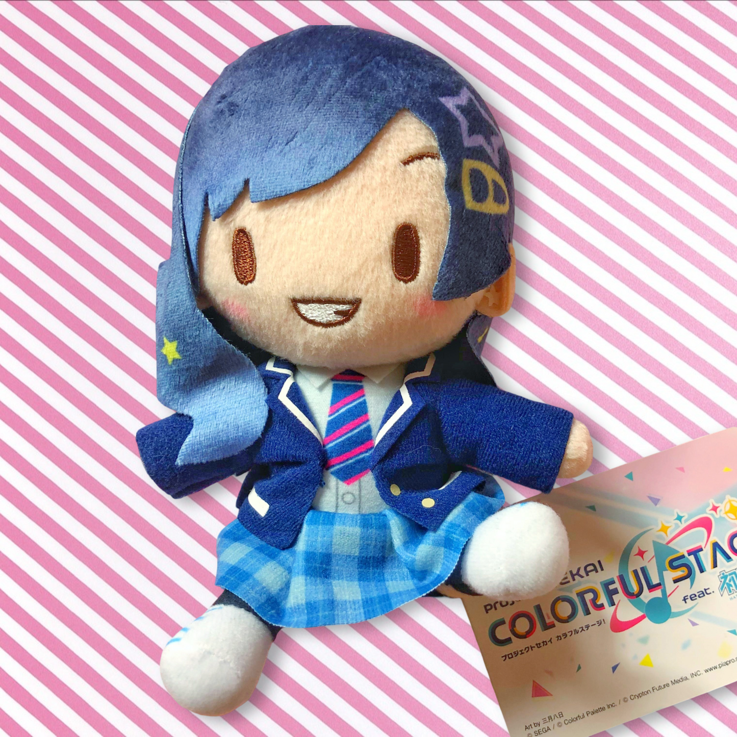 Grande peluche décorative à collectionner Project Sekai Colorful Stage! ft. Hatsune Miku Vivid Bad Squad An Uniform Ver.