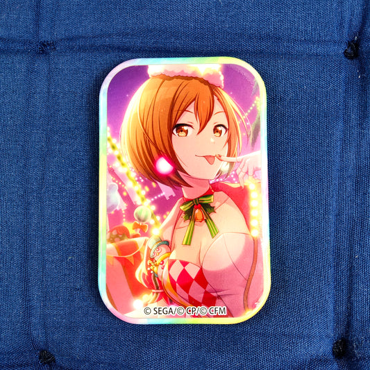 Scène colorée du Projet Sekai ! exploit. Hatsune Miku - Badge carré Meiko B