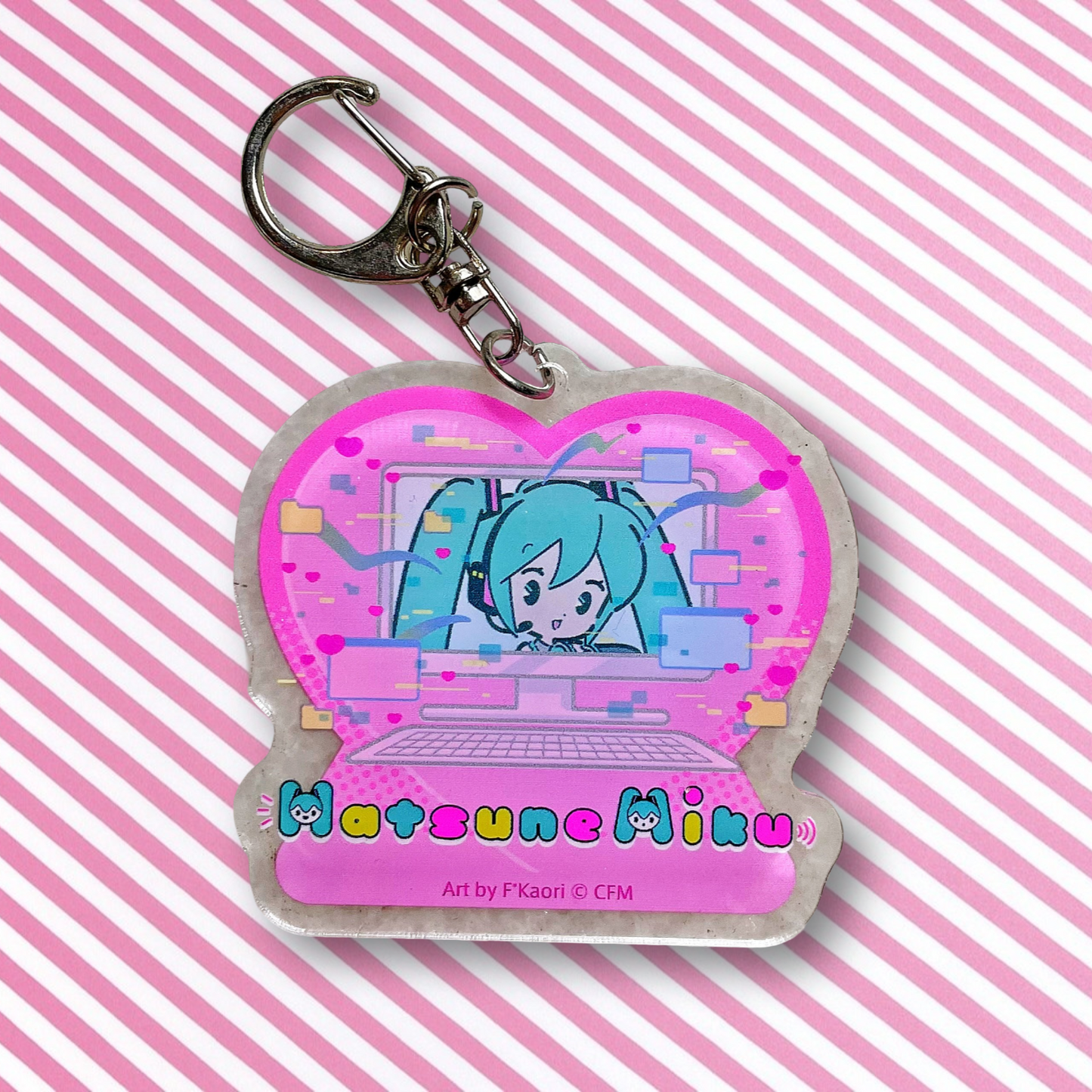 Porte-clés Hatsune Miku Vocaloid de dessin animé