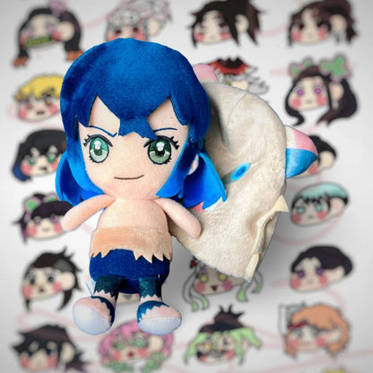 Decorative Keychain With Inosuke Hashibira Kimetsu No Yaiba mask