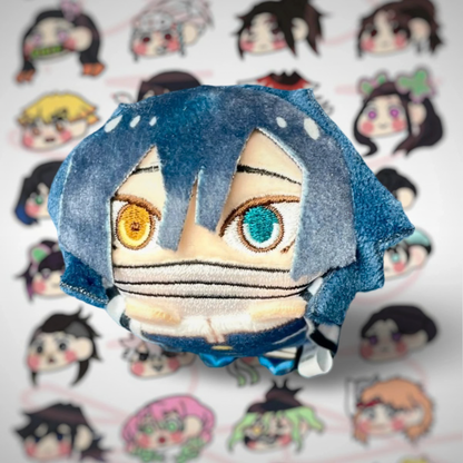 Llavero Decorativo Redondo Obanai Iguro Kimetsu No Yaiba Demon Slayer Guardianes de la noche