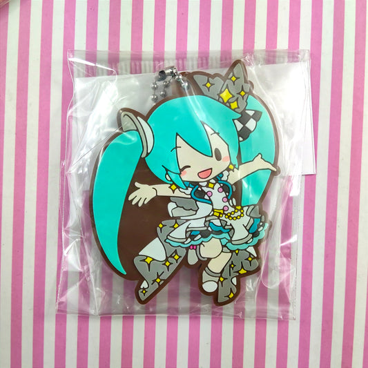 Porte-clés en caoutchouc Vocaloid Hatsune Miku Plus Plus Jump! Scène colorée du Projet Sekai ! pi. Hatsune Miku