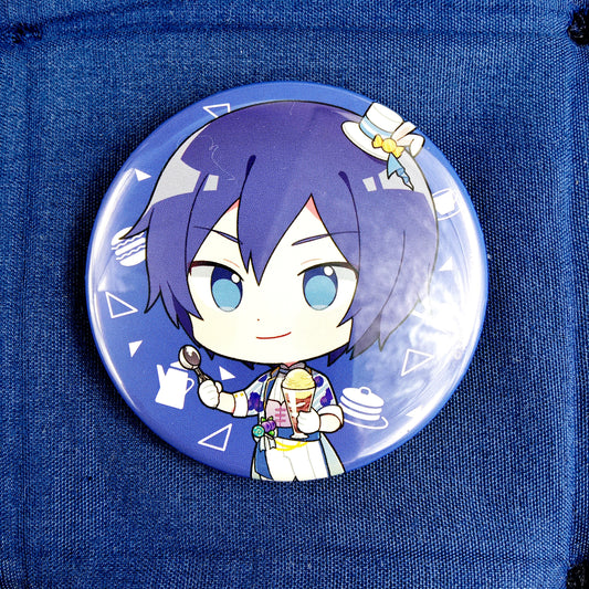 Chapa Limitada Chibi Cat Animate Cafe Vocaloid Kaito Badge A Project Sekai Colorful Stage! ft. Hatsune Miku