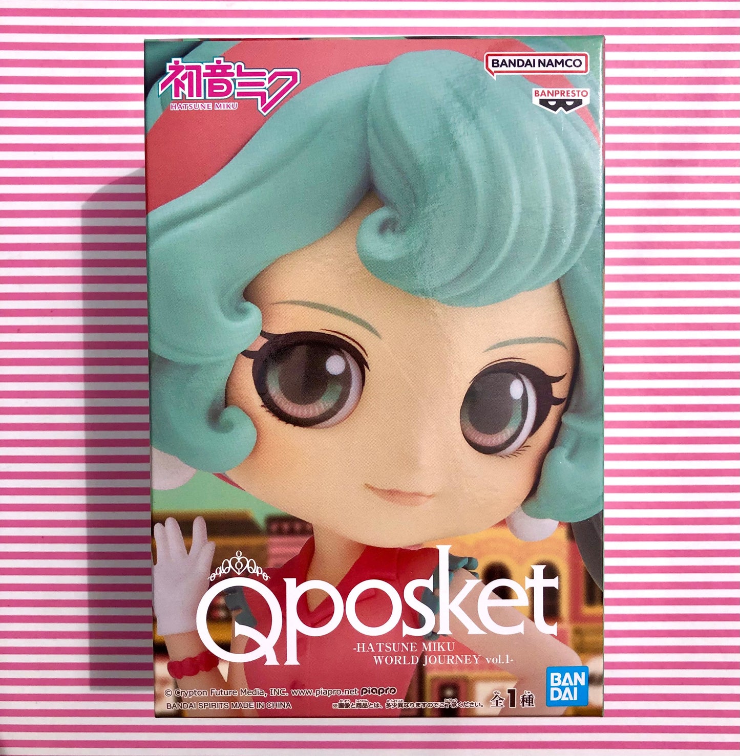 Figure Qposket Banpresto Vocaloid Hatsune Miku World Journey Bandai Namco Q Posket