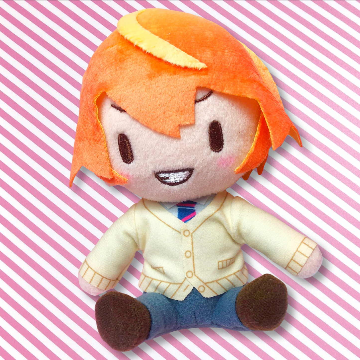 Grande peluche décorative à collectionner, uniforme de Tsukasa Tenma, version Project Sekai, scène colorée ! avec Hatsune Miku