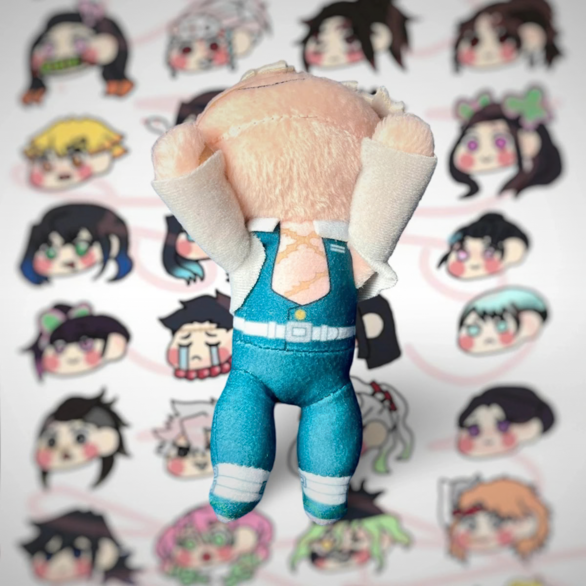 Nesoberi Sanemi Shinazugawa Kimetsu No Yaiba Decorative Keychain