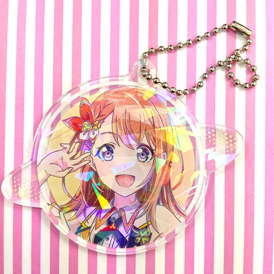 Limited Holographic Acrylic Keychain Planet Hanasato Minori Project Sekai Colorful Stage! ft. Hatsune Miku