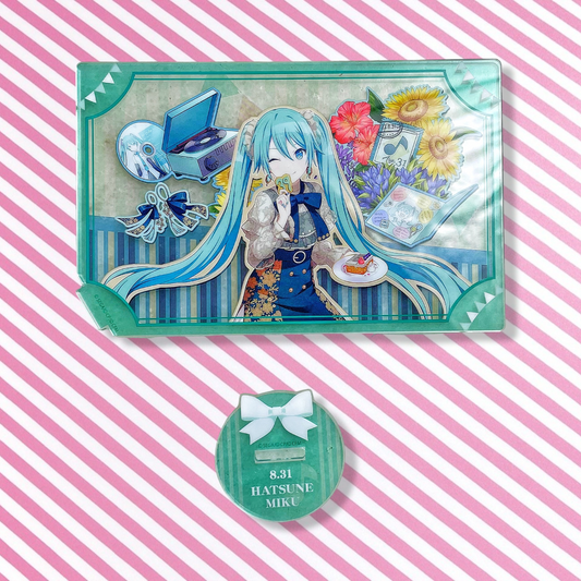Soporte Acrilico Stand Colección Cumpleaños Ilustración Original Vocaloid Hatsune Miku Project Sekai Colorful Stage! ft. Hatsune Miku
