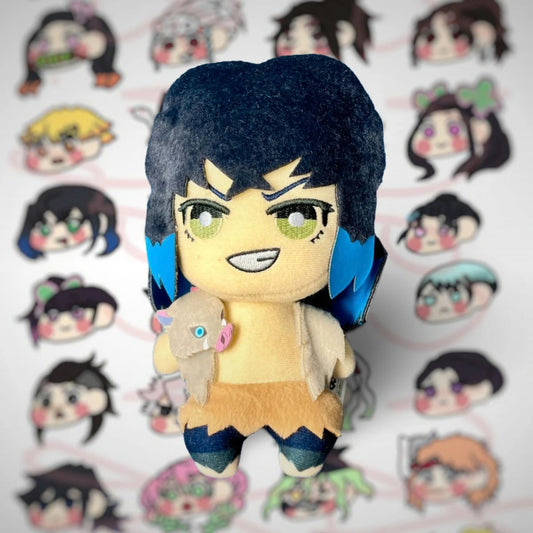 Decorative Keychain Inosuke Hashibira Kimetsu No Yaiba Medium