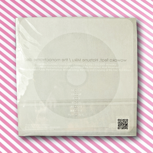 Wowaka - The Monochrome Disc - Doujin Vocaloid Hatsune Miku CD