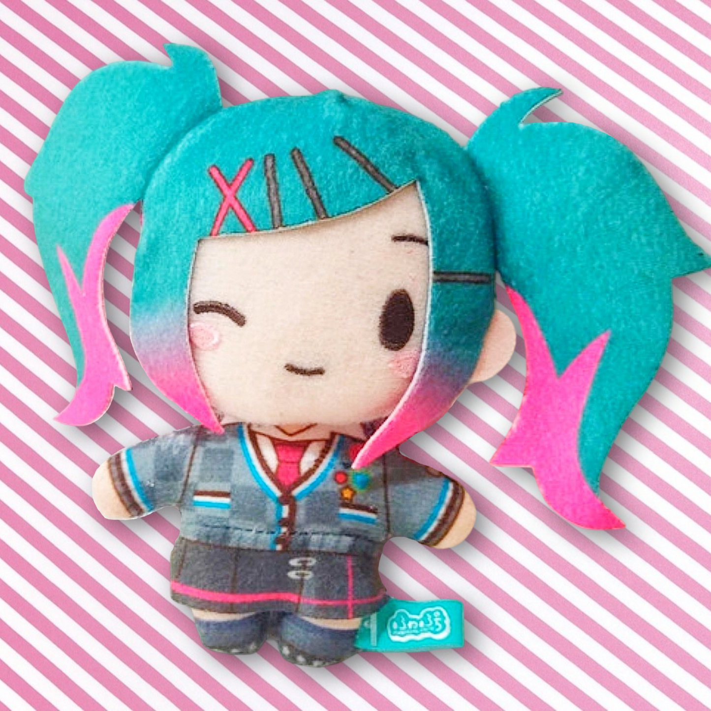 Nui Fuwa Project Sekai Colorful Stage Keychain! ft. Hatsune Miku - Hatsune Miku LeoNeed Ver. plush